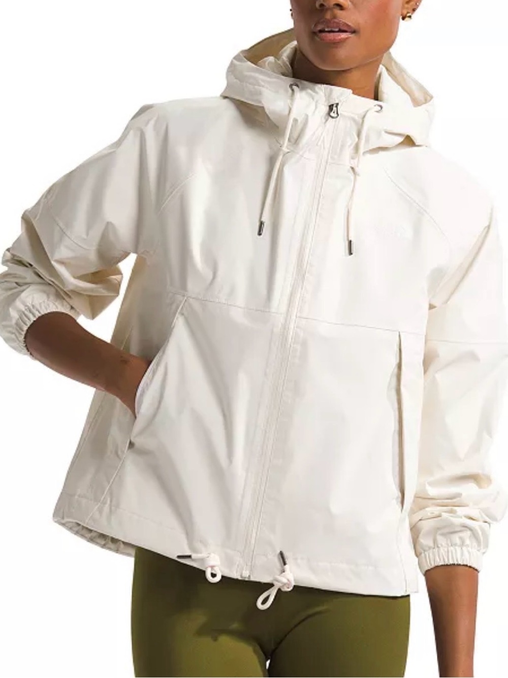 The North Face Women's Cream Hooded Anorak Jacket size XXL